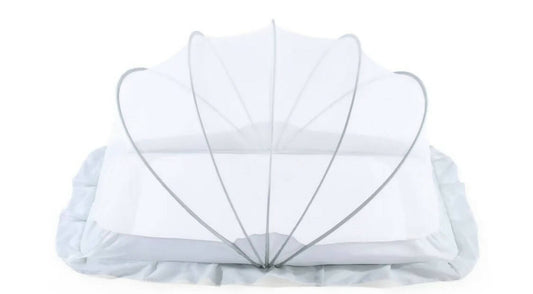 Foldable safe &easy use strong 5 Rods baby mosquito net - Green color - PyaraBaby