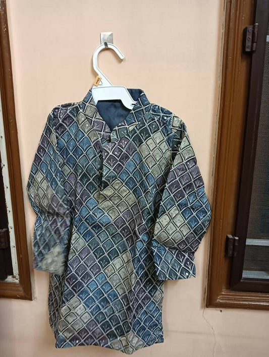 Purple Heavy Kurta with Pyjamas - PyaraBaby