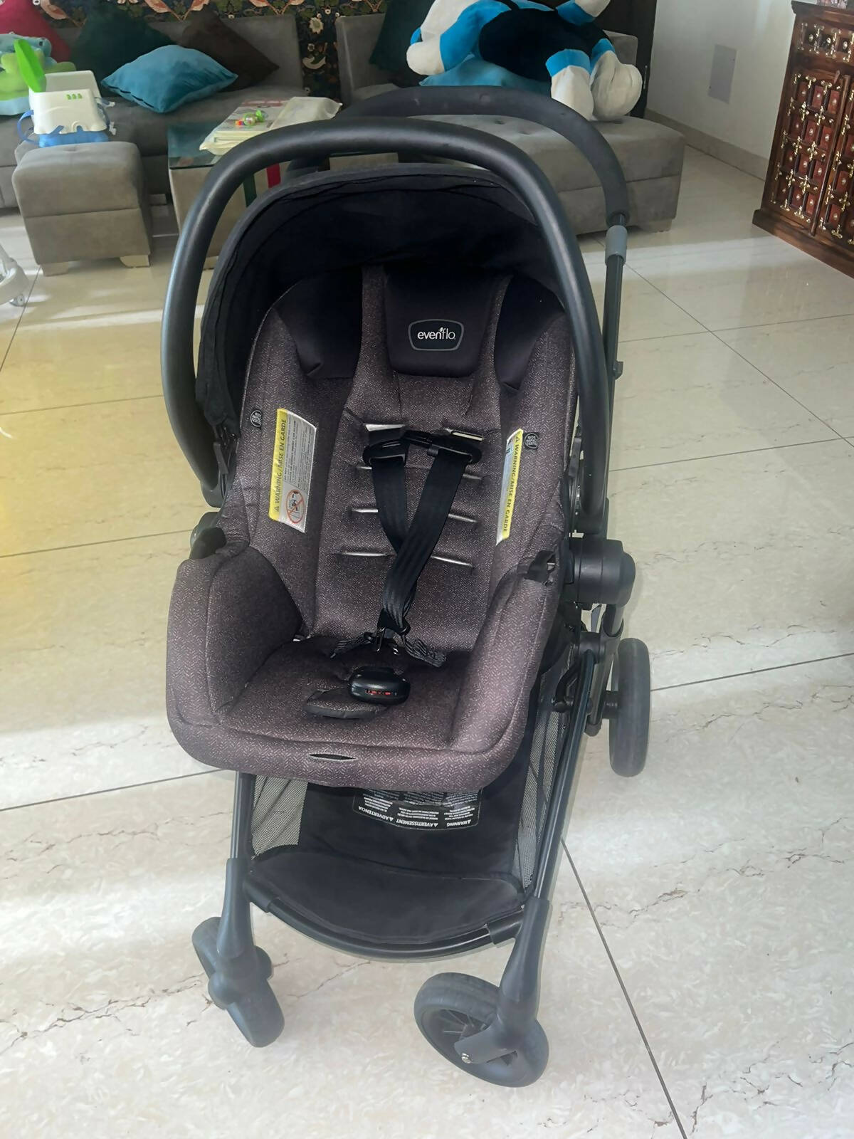 MOTHERCARE Evenflo Pivot Travel System/Stroller/Pram Black