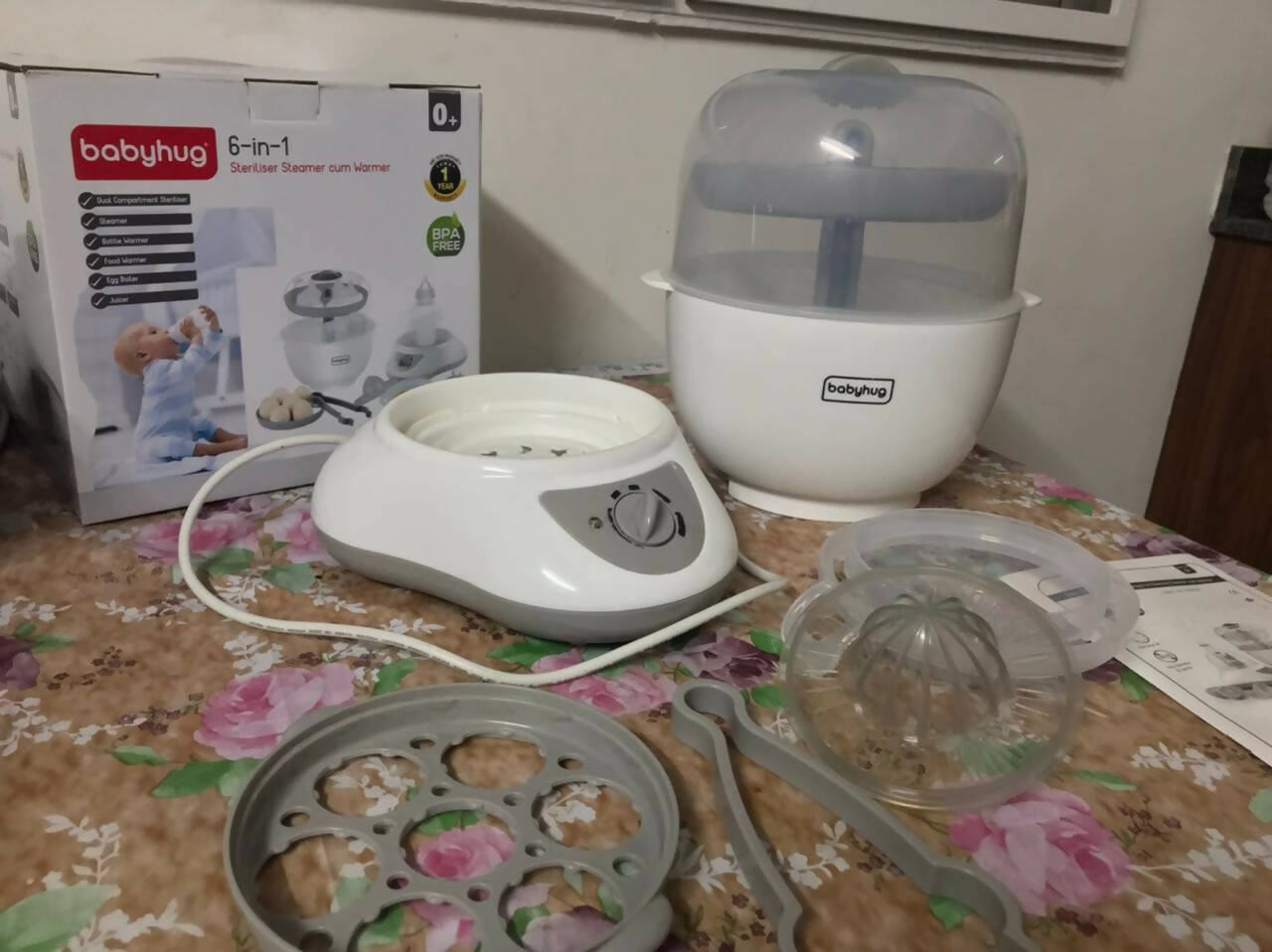 Dryer Babyhug Bottle Sterilizer BABYHUG In Steam Sterilizer Cum