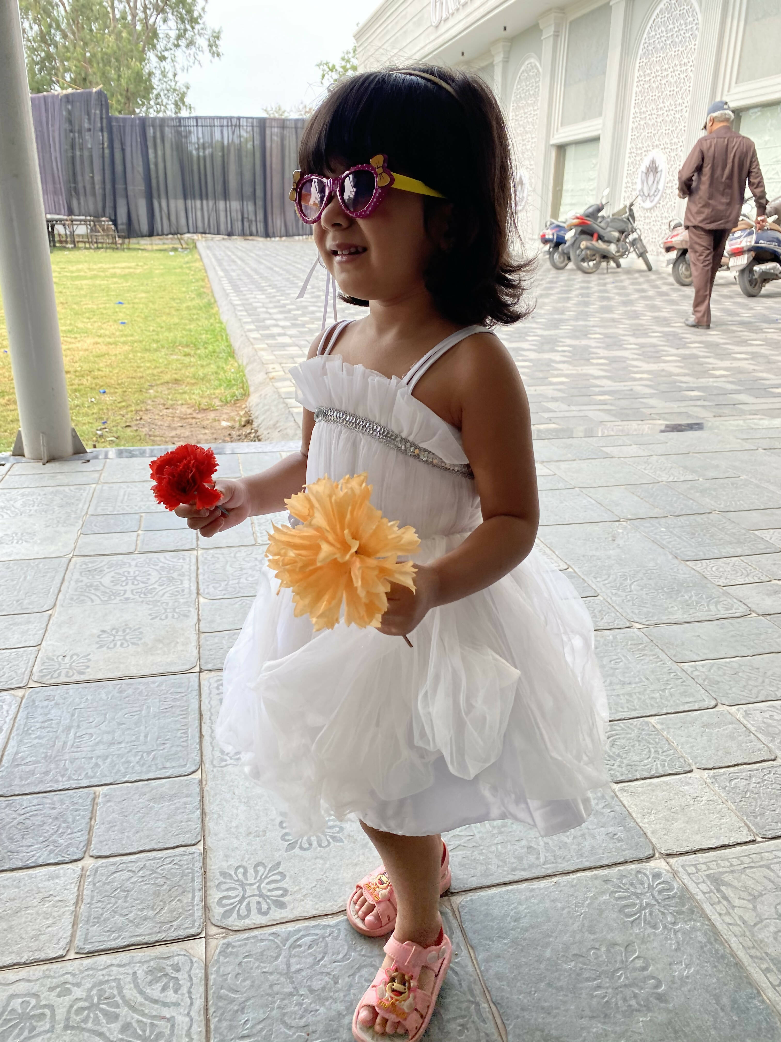 1st Birthday White Birthday Dress / Frock - PyaraBaby