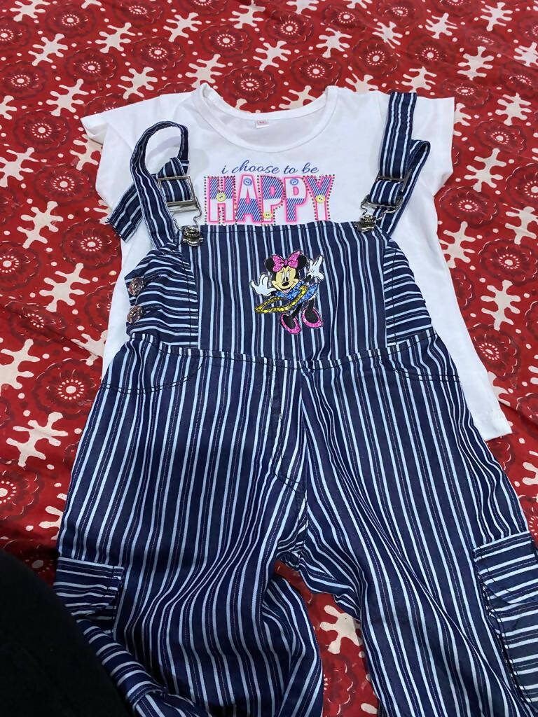 Dungaree with Top Set - PyaraBaby