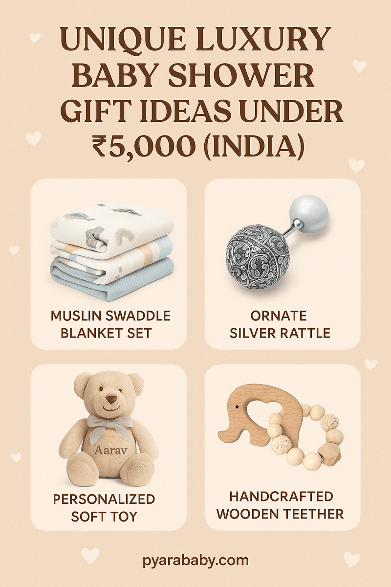 Unique Luxury Baby Shower Gift Ideas Under ₹5,000 (India)