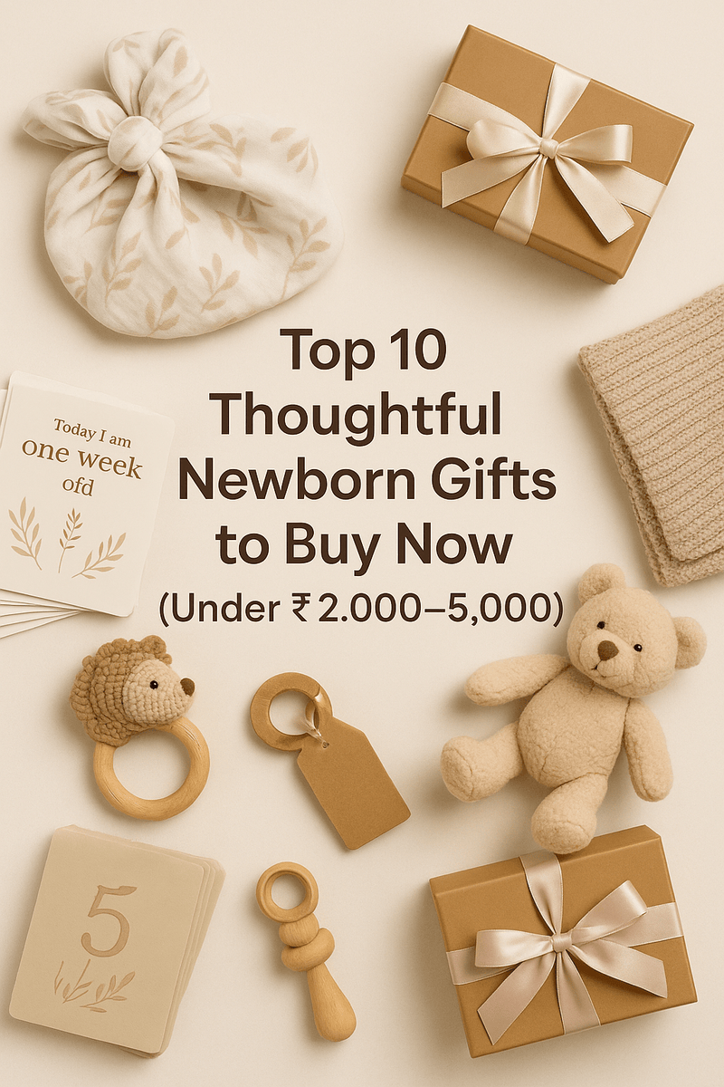 Top 10 Thoughtful Newborn Gifts to Buy Now (Under ₹2,000–5,000)