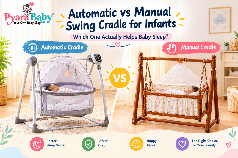Automatic vs Manual Swing Cradle for Infants: Which One Actually Helps Baby Sleep?