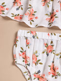 TINY TIGGY 100% Bamboo Muslin Baby Frock with Matching Shorts