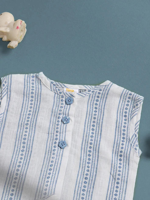 TINY TIGGY 100% Cotton Baby Boy Shirt &  Short Outfit Set