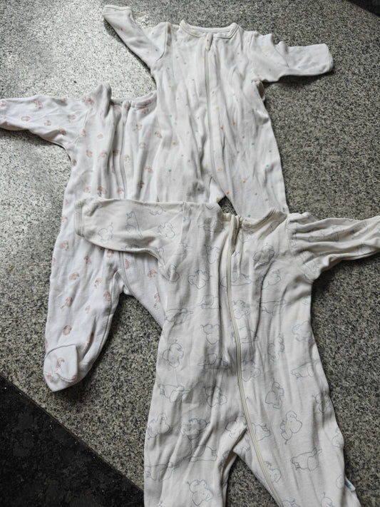 PRETTY PLUM Rompers Set of 3