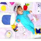 Shop now for the B4BRAIN Sensory PlayMat + Tummy Time Mirror, offering vibrant textures, a shatterproof mirror, and a safe, cozy play area to boost your baby's sensory development and strength!