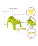 Baby's Toilet Potty Training Seat Chair with Upper Closing Lid and Removable Bowl (Red, 6-24 Month) Green - PyaraBaby