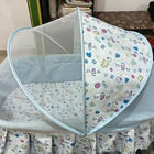 Provide your baby with a cozy, safe, and stylish sleeping space with the Mandot Impex 1st Step Cradle, complete with a swing, mosquito net, and storage basket!