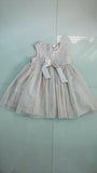 Peach sleeveless dress for baby girls by Babyhug, perfect for summer outings, casual events, and photoshoots.