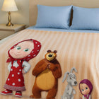 Blanket set with cartoon characters 