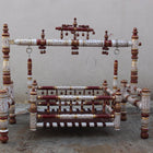 Wooden Balmukut Traditional Cradle With Parna, Dimensions: 26W×40H in Inch - PyaraBaby