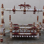 Wooden Balmukut Traditional Cradle With Parna, Dimensions: 26W×40H in Inch - PyaraBaby