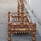 Wooden Balmukut Traditional Cradle With Parna, Dimensions: 26W×40H in Inch - PyaraBaby