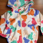 Colorful children's jacket with abstract patterns 