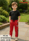 EVERYDAY  Boys Biowash Comfort Track Trousers – Red