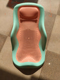 Star and Daisy Baby Bath seat - Anti-Slip Bathing for 0-1 Year Upgraded Design for Babies – Orange-Green