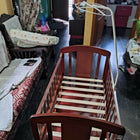 BABYHUG Florence 3 in 1 Rocking Cot/Crib Cum Junior Bed (Cherry)