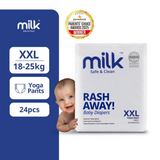 Milk Baby Diaper Yoga Pants, Size XXL - 24 Pcs, 18 To 25 KG