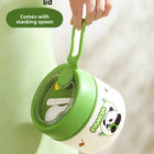 Panda Theme Steel Lunch Box Cum Food Jar