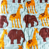 Baby Quilt Cute Elephant Baby Single Quilt 40x60 Inches - PyaraBaby