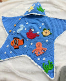 Handmade Crochet Cocoon With Patches