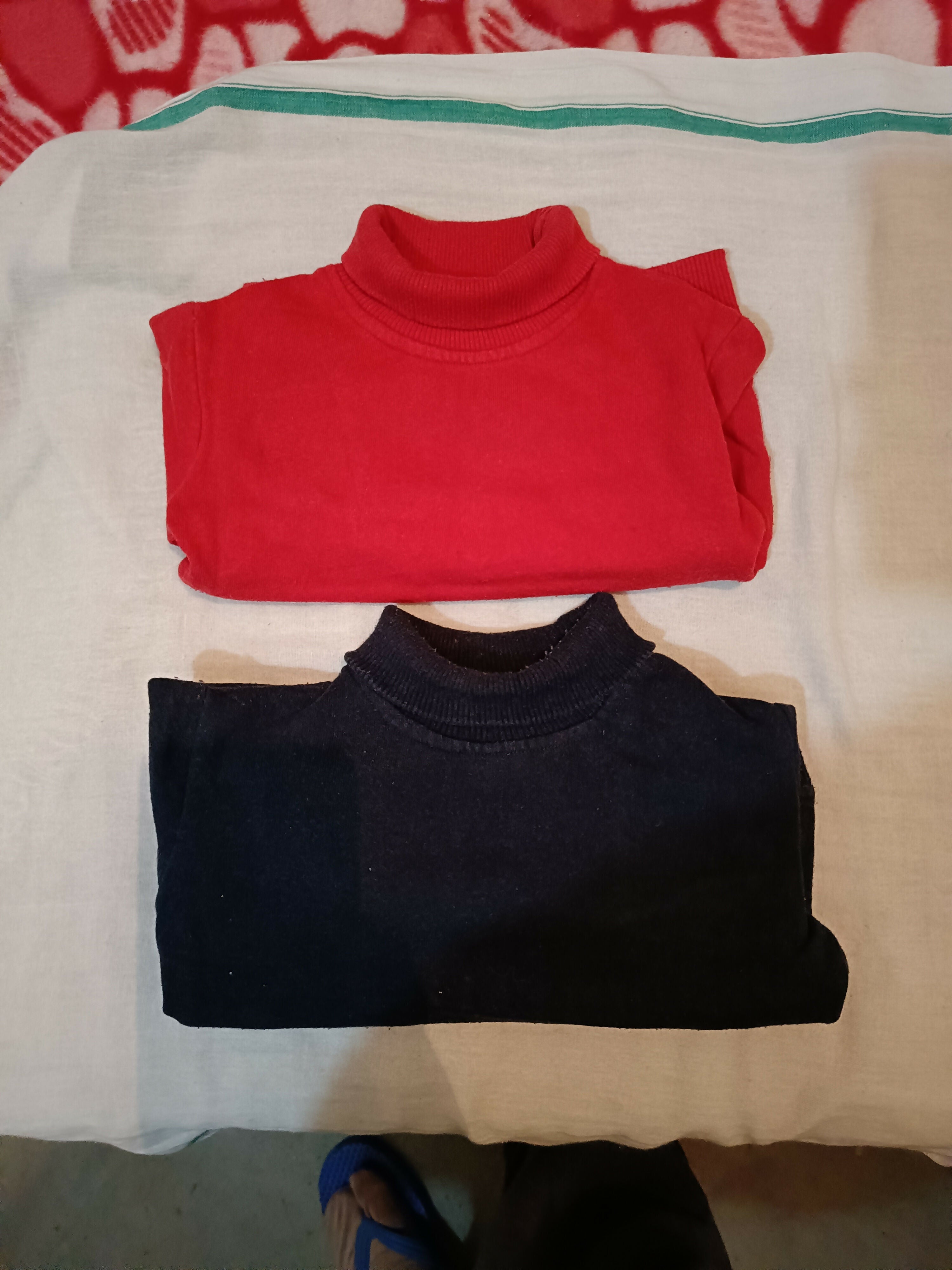Kid's winter wear turtle neck cotton tshirt