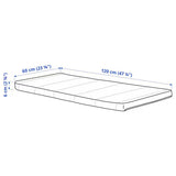 IKEA PELLEPLUTT Foam mattress for cot, 60x120x6 cm (23 5/8x47 1/4x2 3/8 ")