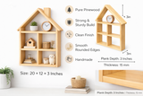 Wooden  Doll House shelf / Kids Room Organizer