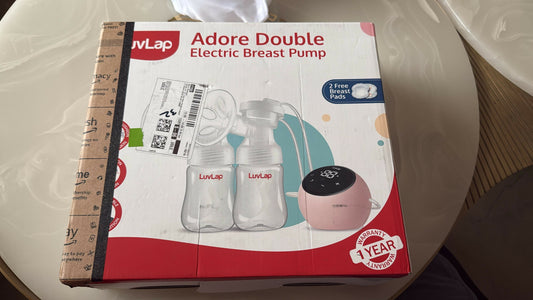 LUVLAP Adore double electric breast pump – efficient, comfortable, and portable support for breastfeeding moms.

