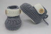 Crochet baby booties