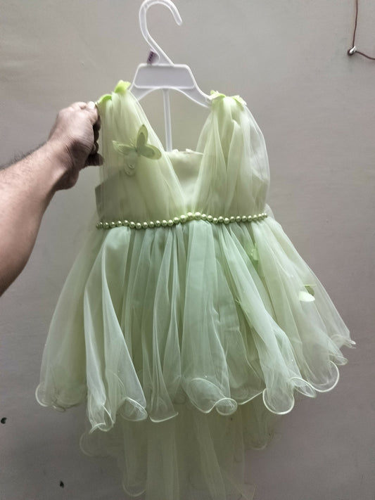 Green Party Wear Frock