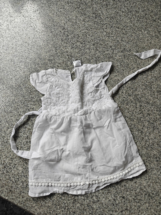Chikankari White Dress/Frock