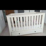 Shop now for the MOTHERCARE Harrogate Crib and Cot Bed, offering timeless elegance and versatility for your growing child!