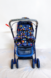 Babyhug Reversible Handle Baby Stroller Foldable Travel Pram Newborn