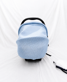 Mee Mee 4-in-1 Infant Baby Car Seat Carry Cot Blue Mosquito Net B058