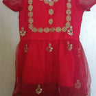 Dress your baby girl in style with our fashionable Kurta and Dhoti Set, designed for comfort and cuteness.