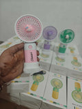 Personalized Portable Fan with Stand & Mobile Holder