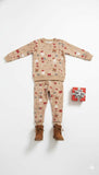 Children's pajama set with Christmas pattern 