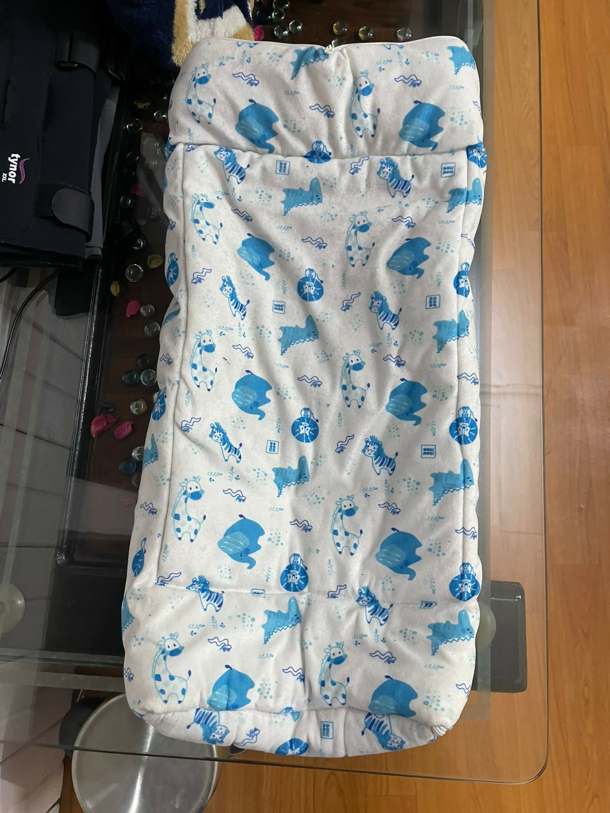 MEE MEE Baby Cozy/Warm Carry Nest Sleeping Bag & Mattress for Newborn Babies (Blue) - PyaraBaby