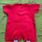 BABYHUG 100% Cotton Knit Half Sleeves Romper Animal Print - Yellow & Red - Set of 02 - PyaraBaby