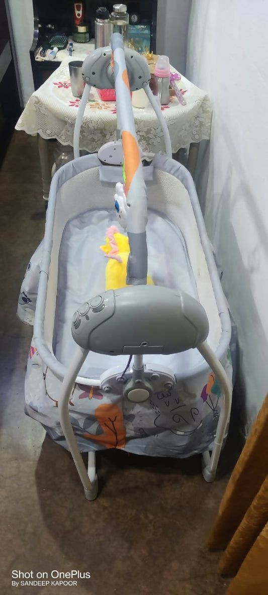 INFANTSO Automatic Baby Cradle & Swing – Cute, Comfortable & Safe
