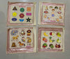 Wooden Peg Puzzles Set of 4 with Carry Pouches