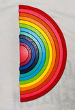  Unleash creativity and learning with the Wooden Rainbow Stacker—an open-ended, colorful toy that encourages imaginative play and essential motor skills development!