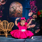 Baby girl pink dress/ photoshoot/ 1st birthday