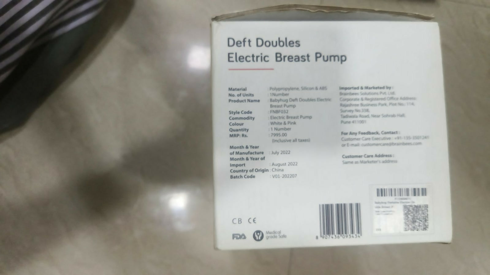 Maximize comfort and efficiency with the BABYHUG Deft Doubles Electric Breast Pump – featuring customizable suction levels, a soft silicone massage cushion, and a compact, portable design for convenient milk expression.