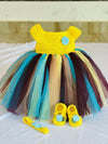 Tutu Frock/Dress for Baby Girl with Matching Booties and Hairband