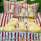 Cotton bedsheet set with cartoon squirrel design 